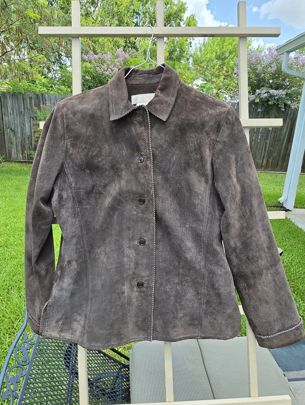 Vintage  Margaret Godfrey Leather Suede Jacket Brown 10